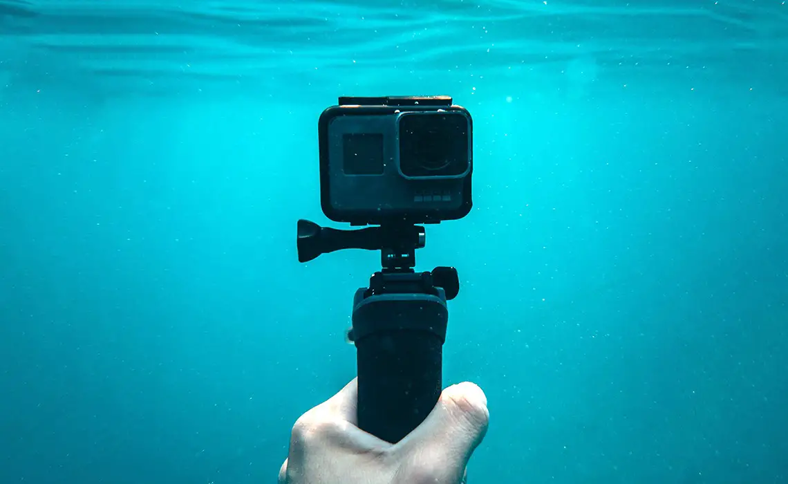 Sustainable Ultralight GoPro Elevated Camera Pole for Sufboards