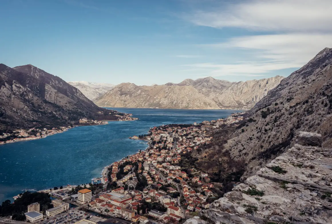 Panoramic View of Montenegro from San Giovanni's Fortress in Kotor