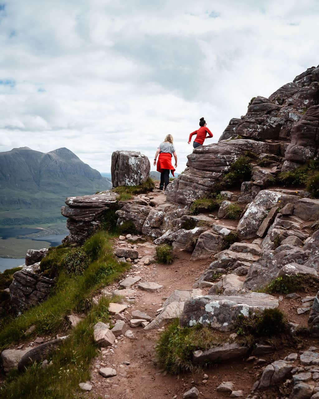 The route up to Stac Pollaidh's Eastern Peak