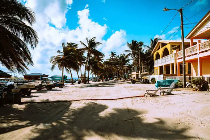 Caye Caulker's Main Road for Digital Nomads