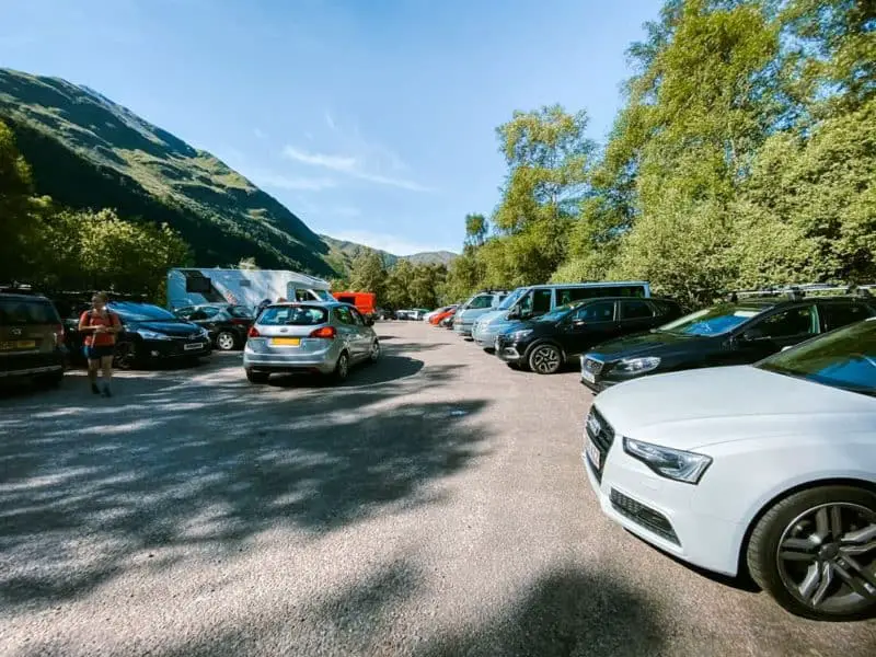Lower Falls Car Park Glen Nevis