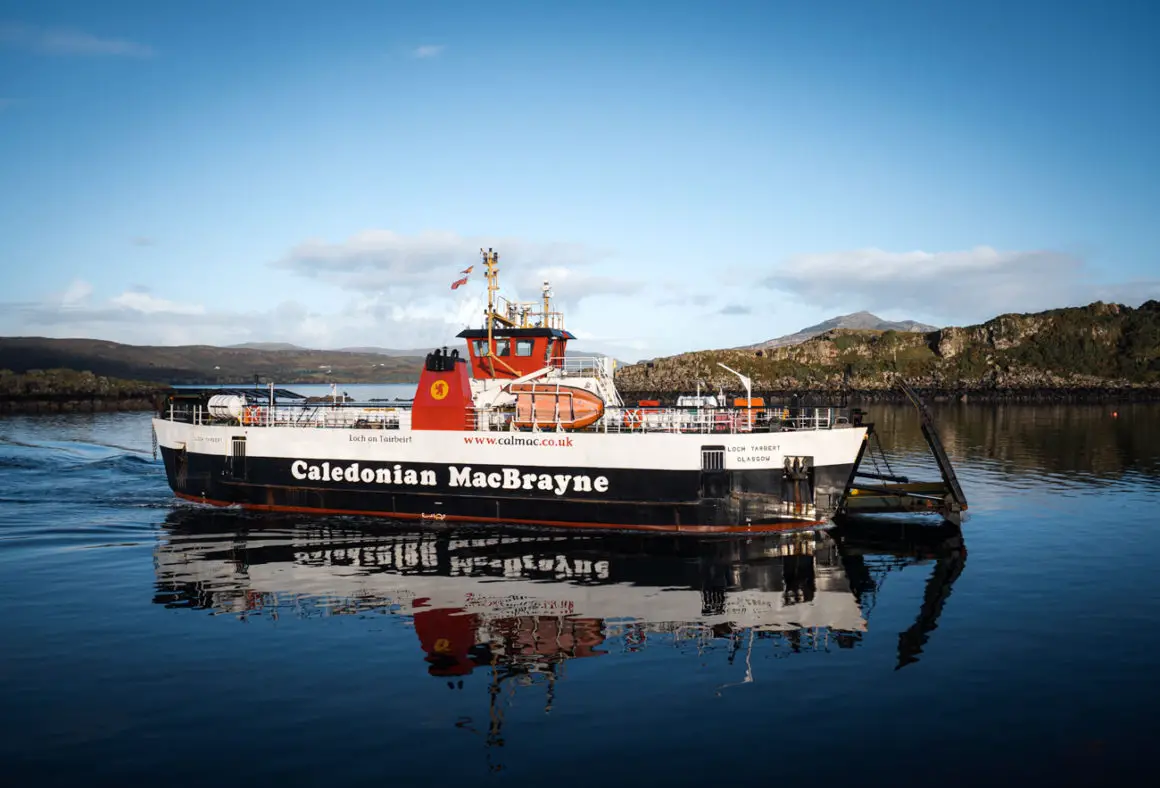 The Calmac Ferry from Sconser to Raasay.