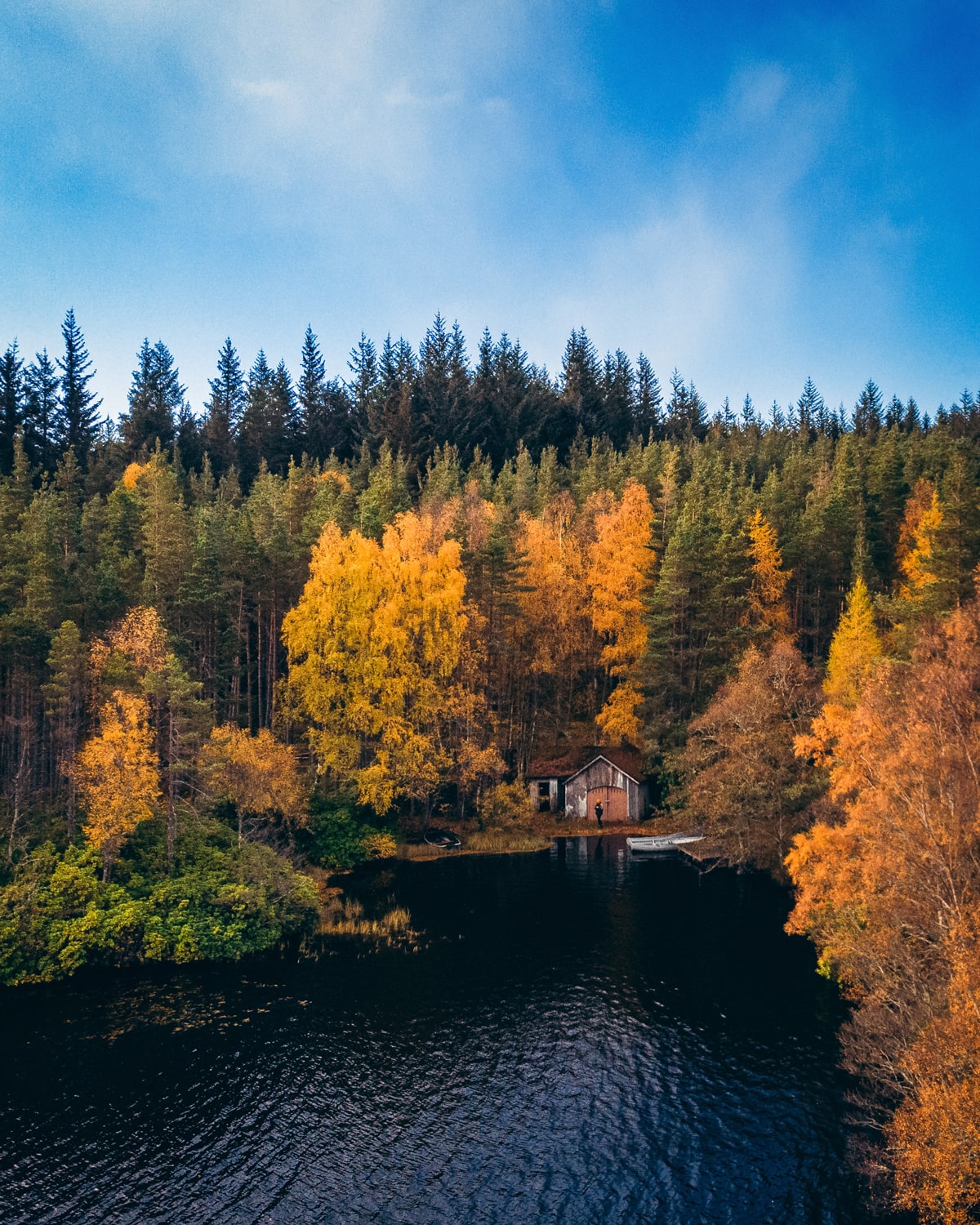 Scottish Loch in Autumn