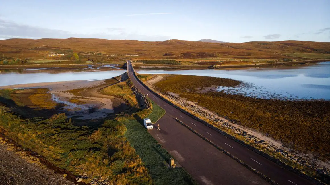 Tongue NC500: Van Park-Up on Tongue Causeway (John o Groats to Durness)