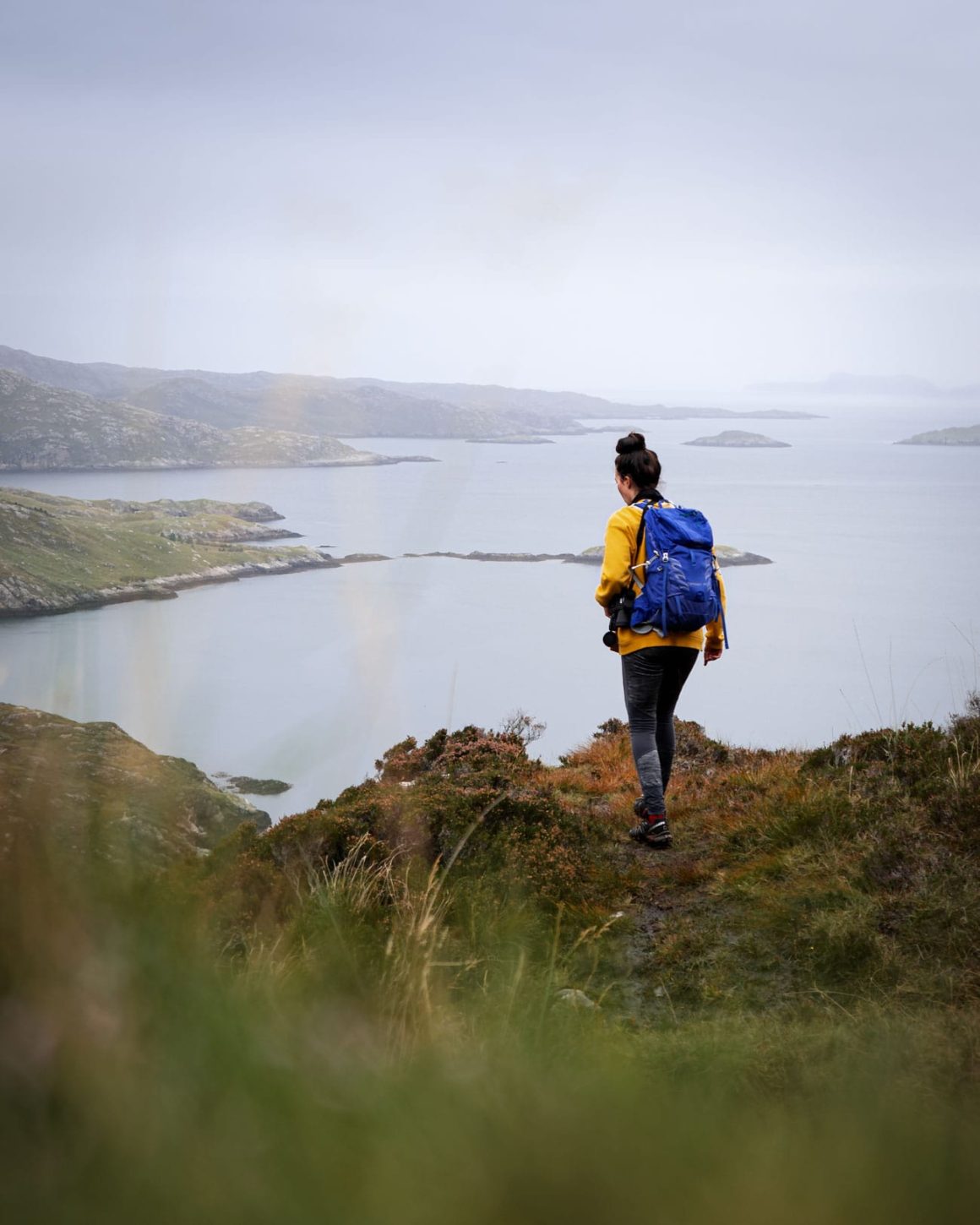 Visit Lewis and Harris: Katie Hiking the Postman's Path