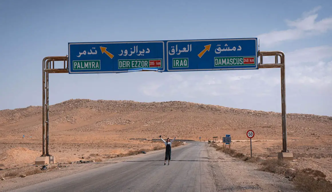 Travel to Syria: En Route to Palmyra in Syria