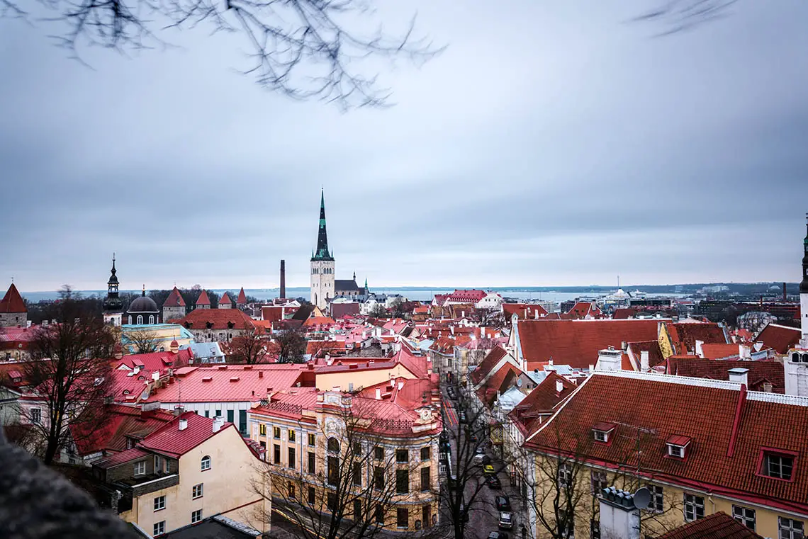 Tallinn for Digital Nomads: Skyline of the Old Town in Estonia