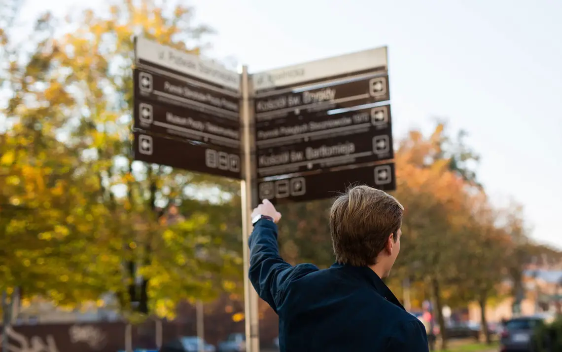 Gdansk for Digital Nomads: Tourist Signage