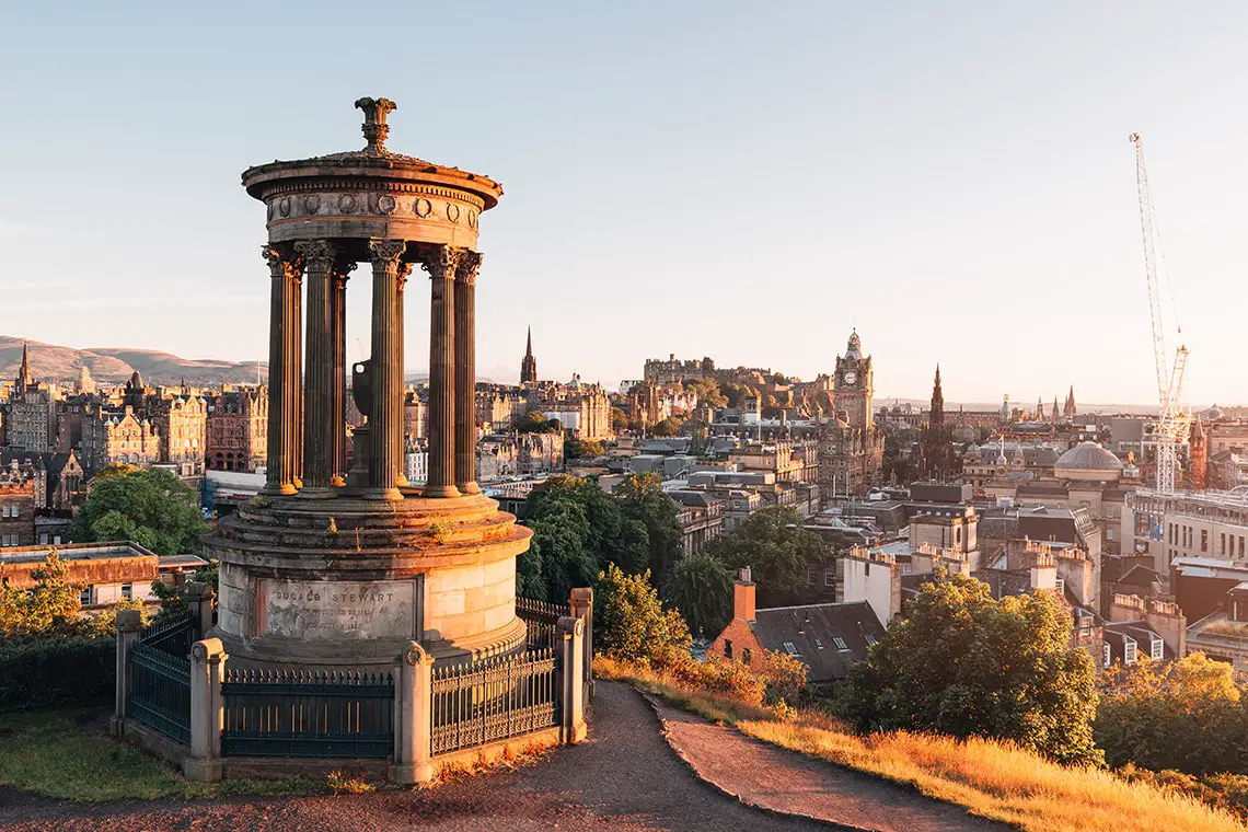 Edinburgh for Digital Nomads: View from Carlton Hill