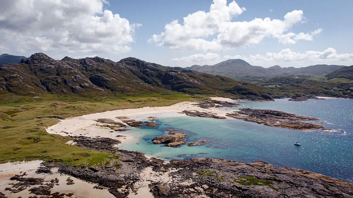 Sanna Bay Beach on Ardnamurchan Peninsula in Scotland