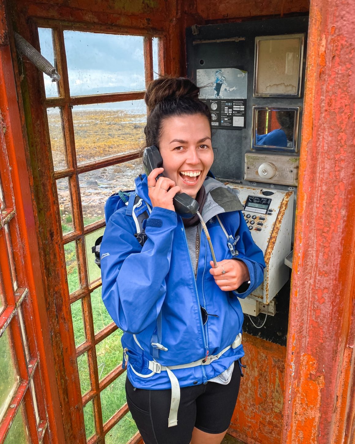 Phone box on the Isle of Rum