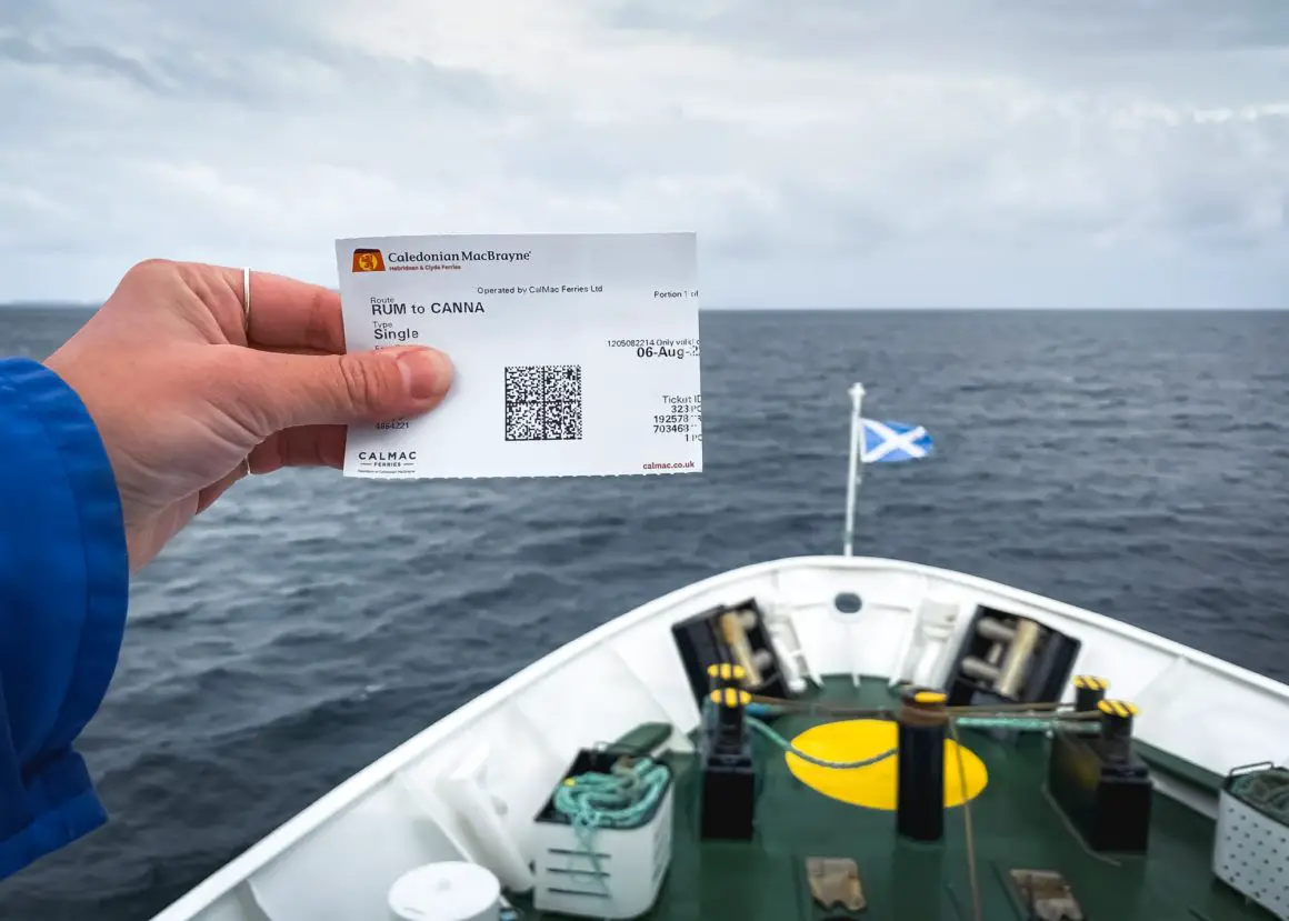 Calmac Ferry to Isle of Canna in the Small Isles