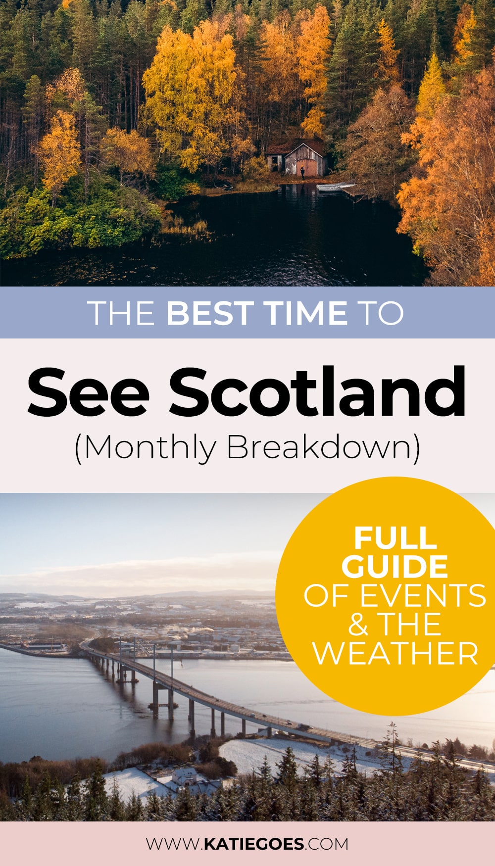 Pin Cover: What is the Best Month to Visit Scotland? Full Guide of the Events & the Weather
