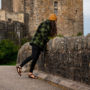Katie at Eilean Donan Castle on one of the best Highland Tours from Glasgow
