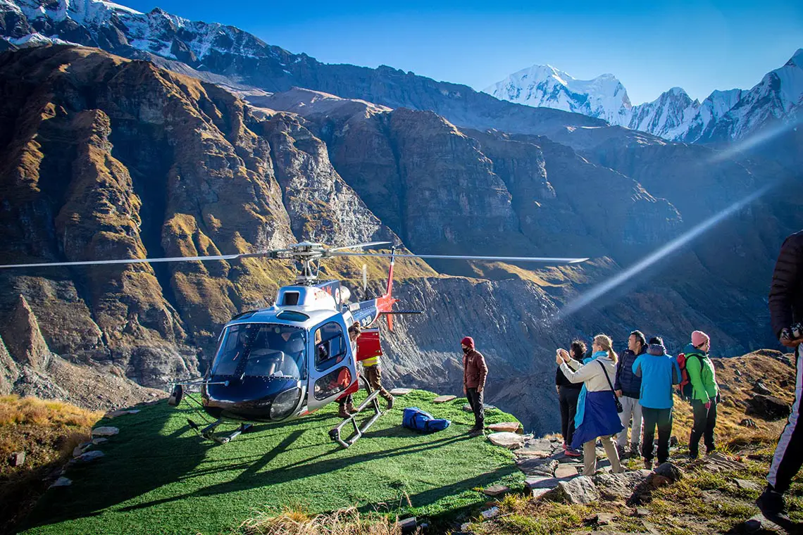 Helicopter Tour on the Annapurna Circuit