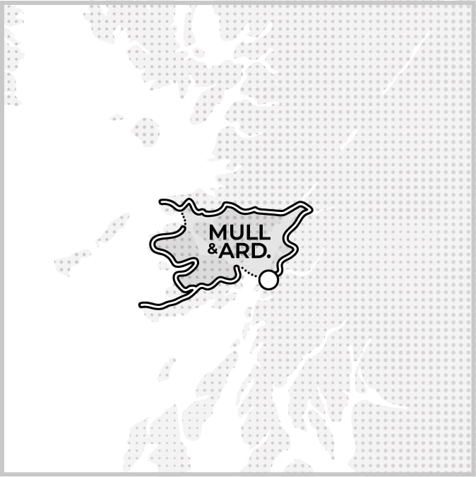 Isle of Mull and Ardnamurchan Road Trip Route on Map