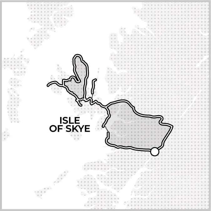 Isle of Skye Road Trip Route on Map